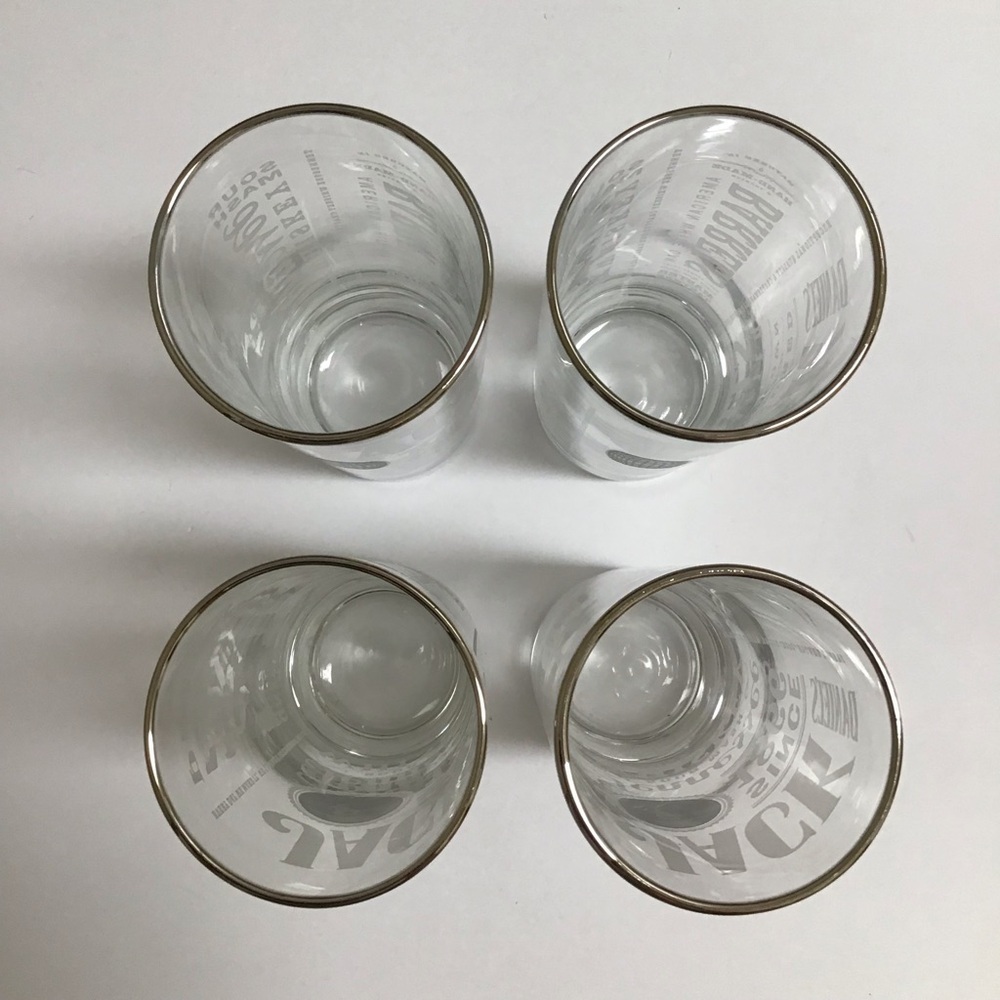 Jack Daniels Whiskey 4 Highball Tumbler Glasses Tall Boy 10 oz Old No. 7 Bar USA - Picture 16 of 16